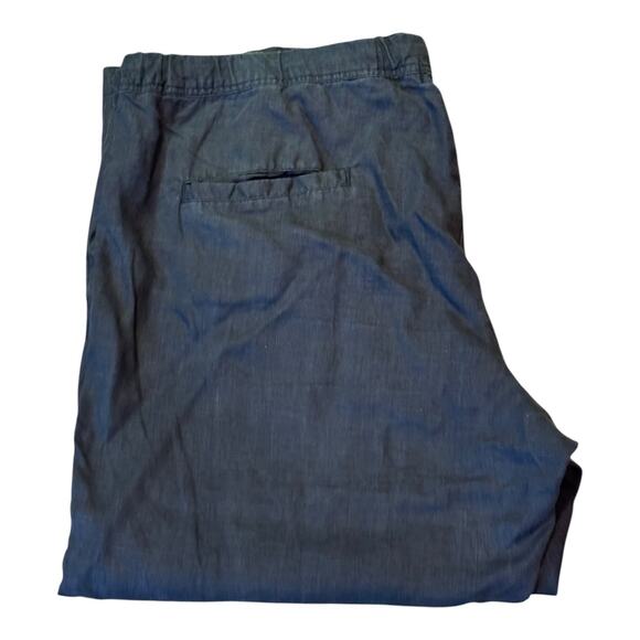 Allen Allen Linen pants drawstring bundle of 2 black & Khaki color size 2 X - Picture 4 of 10